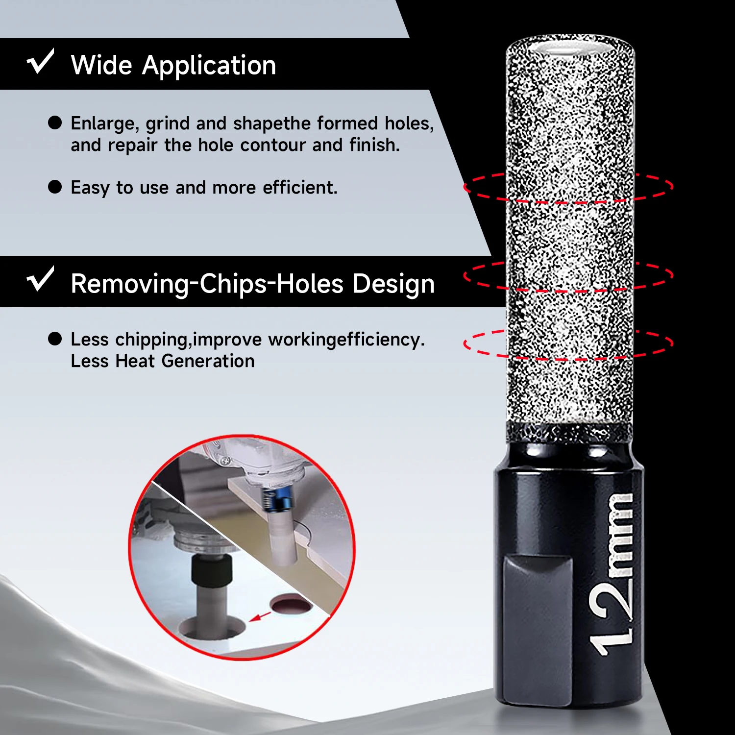 6/8/10/12mm M10 Vaccum Brazed - Ceramic Tile Blank review and price