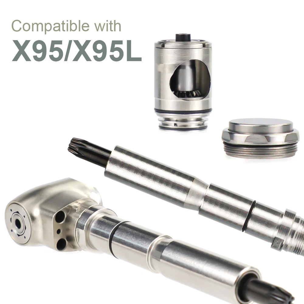 

X95/X95L Dental Fiber Optic Contra Angle Low Speed Handpiece 1:5 Dental Handpiece Shaft/Cartridge/Cap Spare Parts Tools