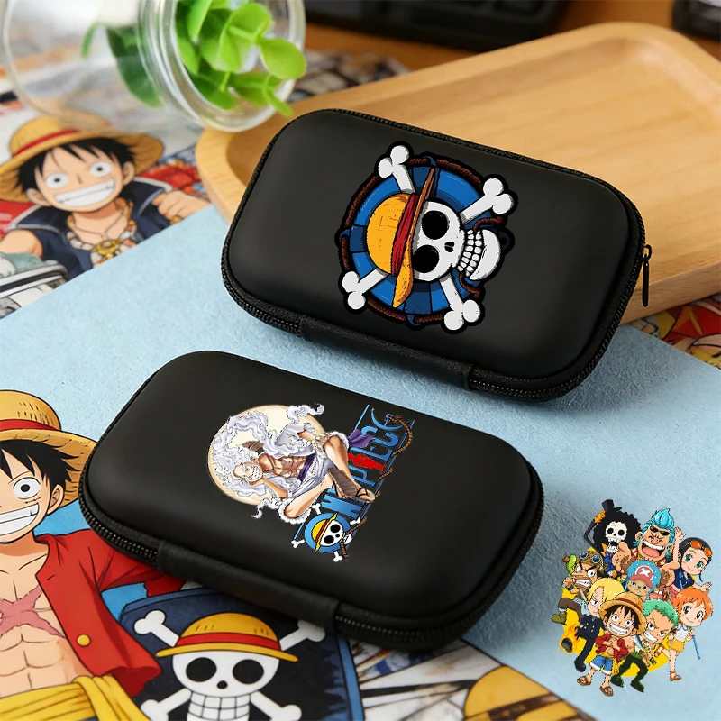

Ones Piece Anime Men's Boys UNO Storage Card Games Boxes Card Sleeves Board Poker Phone Charger Data Cable Earphone Package Case