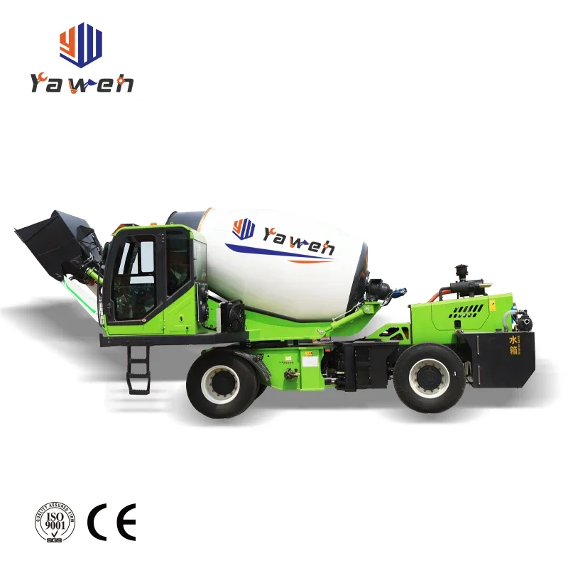 4 Wheel Drive Self Loading Cement Mixer Mini Concrete Pump Provided Yugong Machinery Co. Ltd Concrete Mixer and Pump National 2