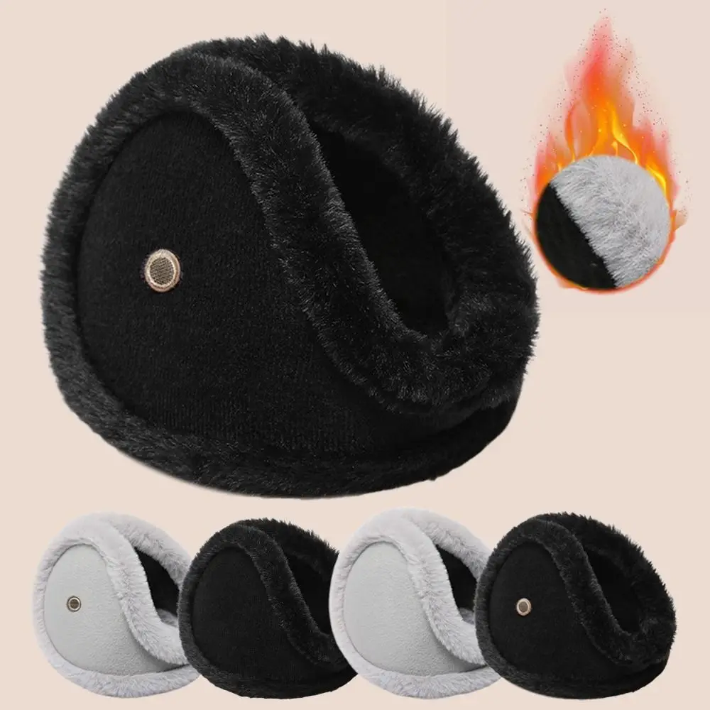 غطاء للأذنين مخملي سميك ودافئ وسميك ومقاوم للرياح من المخمل غطاء للأذنين متوافق مع سميك أكثر دفئًا