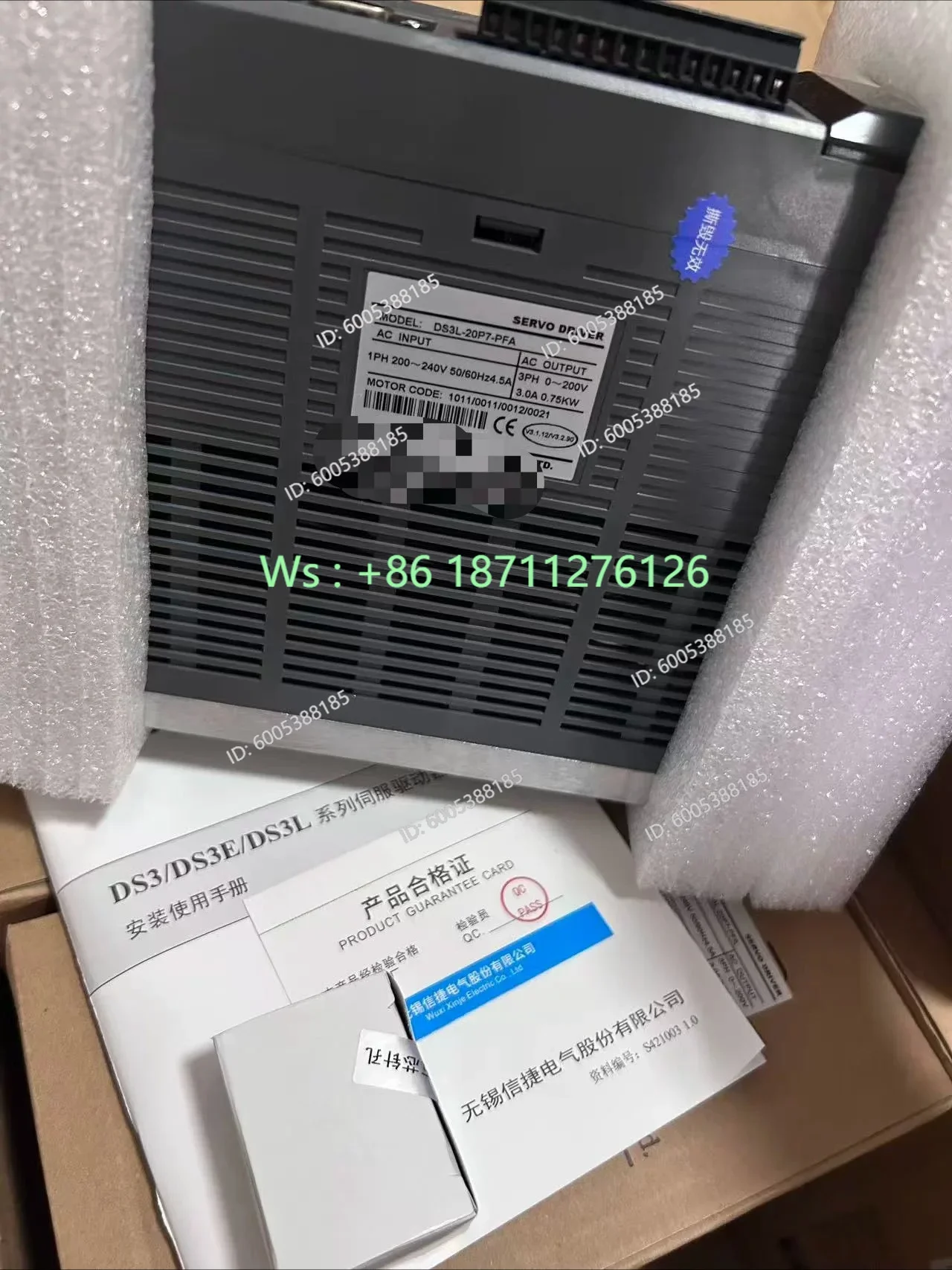 Brand new original servo driver DS3L-20P7-PFA, in stock with genuine product for actual photos