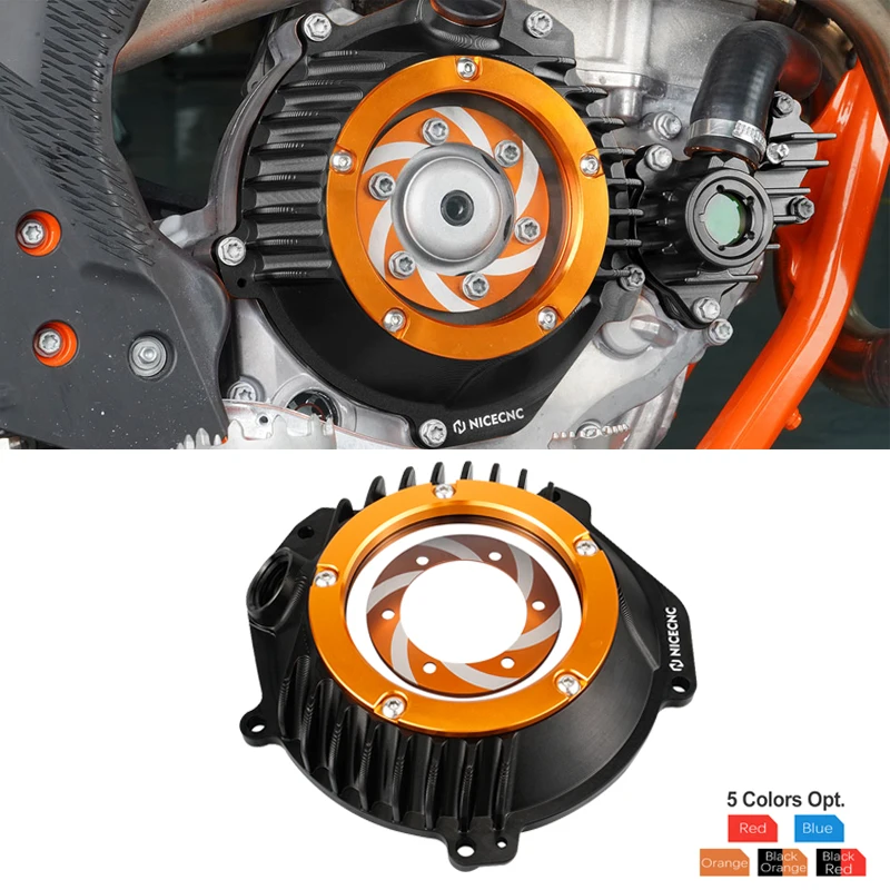 NiceCNC Engine Clutch Outside Cover Guard Protector For KTM 250 350 EXCF 2017-2023 250 350 SXF XCF 2016-2021 350 XCF-W 2020-2022