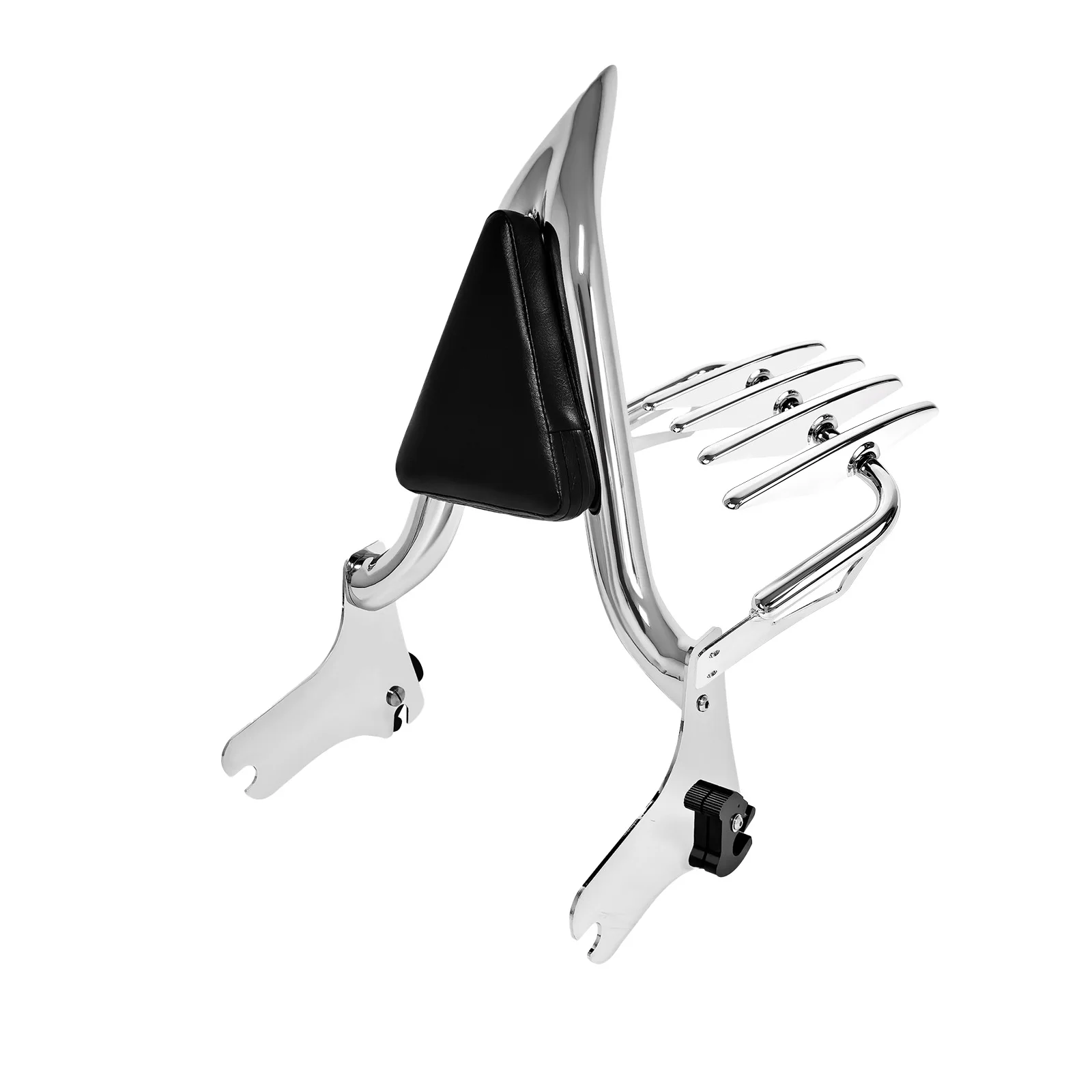 

Detachable Chrome Sissy Bar Backrest Rear Luggage Rack Fit for Harley Touring 1997-2008 Road King Electra Glide Street Glide