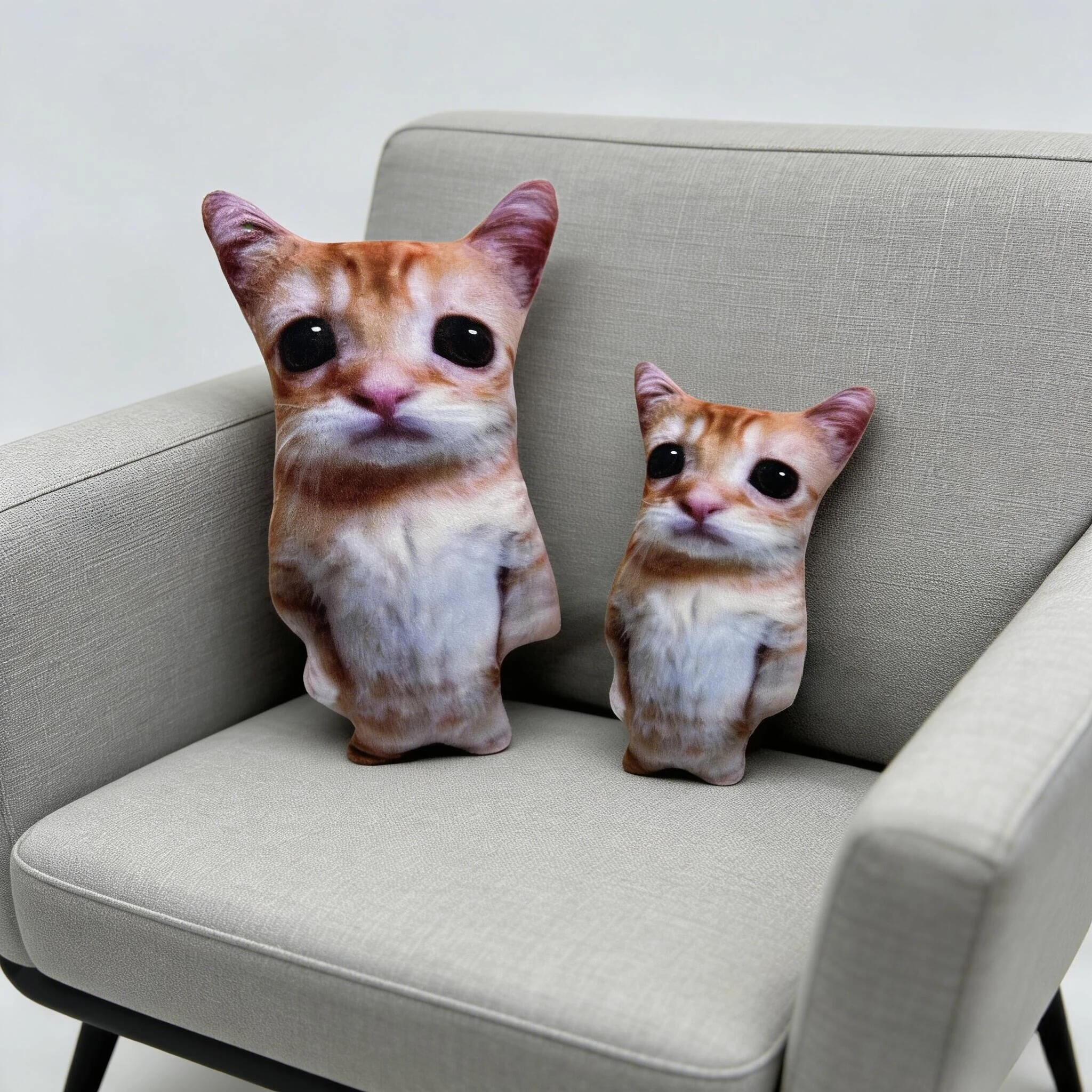 Cute Simulated Cat Doll Plush Toy Stuffed Soft Animal Plush Kitten Pillow Kids Girls Birthday Gift Pet Toys Best Christmas Gift