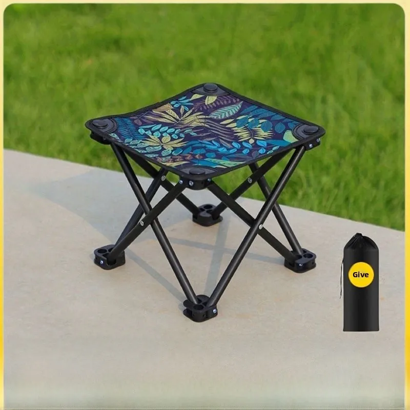 

Portable Fiing Chair Outdoor Staing Cam Ultra-light Chair Foldable Cam Bench Chair Low Ba Support 00kg Load