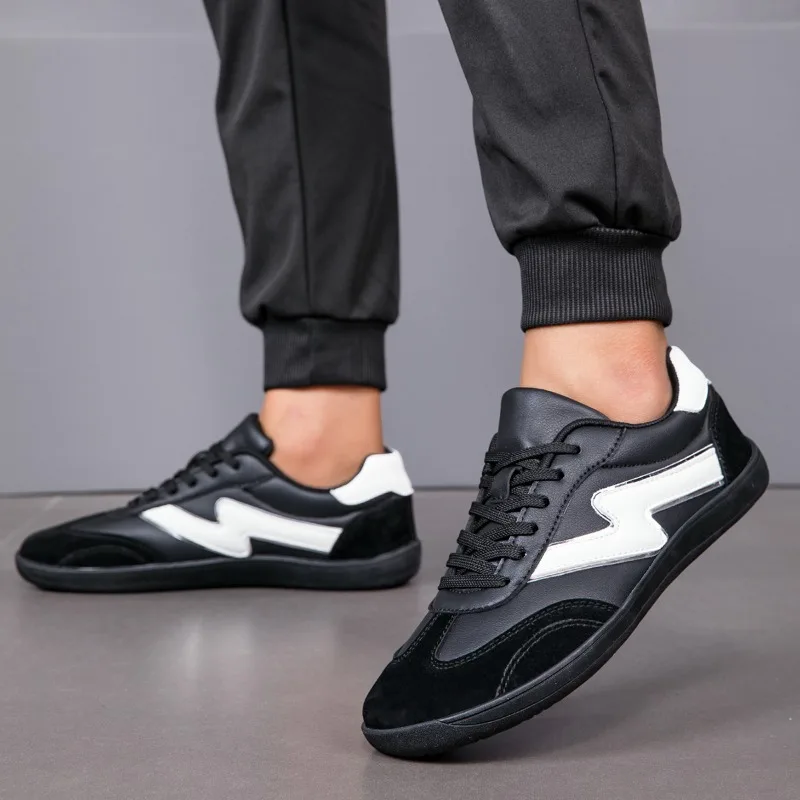 YRZL Plus Size Barefoot Shoes Men Comfortable Lightweight Casual Sneakers Men Lace Up Flat Athletic Training Shoes for Man