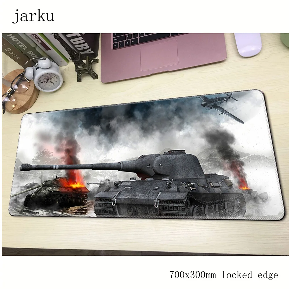 Коврик для мыши world of tanks, компьютерный коврик для геймера, 700x300x2 мм, коврик для мыши, коврик для мыши с массовым узором, эргономичный гаджет, коврики для офисного стола