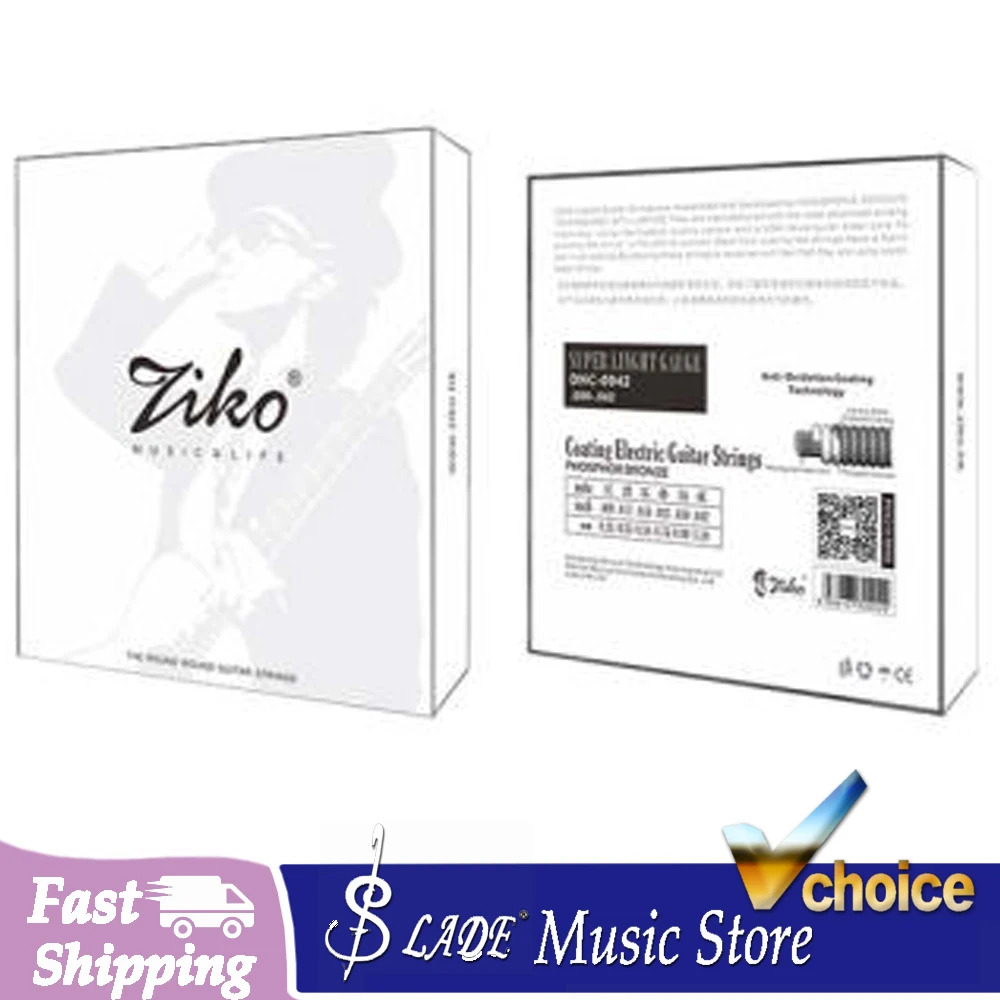 ZIKO Electric Guitar String American Nickel Wound Hexangon Alloy Core Guitar String Guitar Stringed Instrument Accessories Parts
