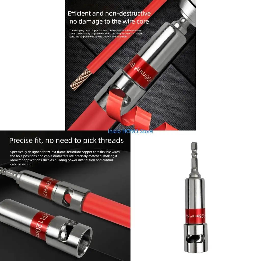 A5YD Multiple Size Compatible Electrical Wire Stripper Wire Cutter For BVR Cables In Workshops And Residential Wiring Job