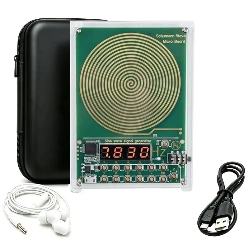 [NEWA64Z!】 DC 5V Adjustable 7.83Hz To 100000Hz Schumann Signal Generator 0.1Hz-Sine Wave Signal Output With Shell