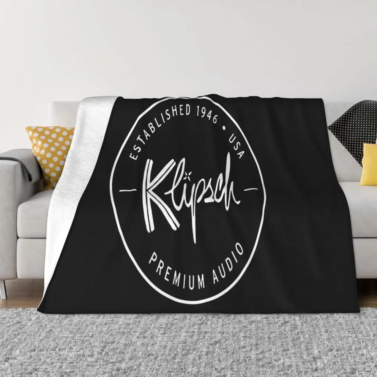 Klipsch Loudspeaker Avail Vintage Gift For Men Women Funny Simple Design Oversize Style Pride Game Throw Blanket