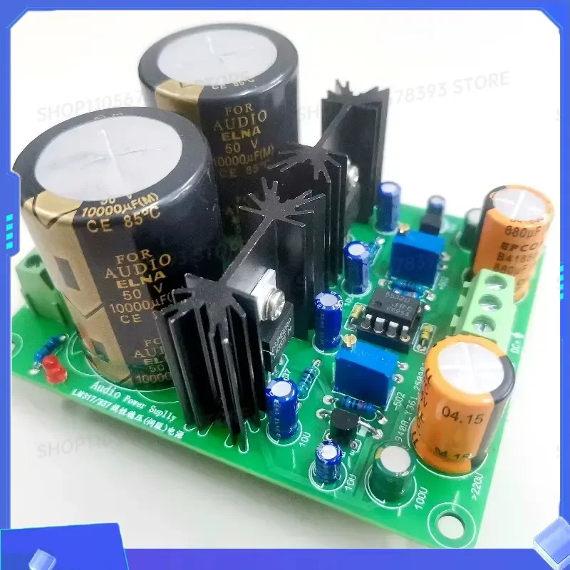 LM317 337 LF353 Linear Active Servo Adjustable Voltage Regulator Power Board for Front Stage DAC Suitable