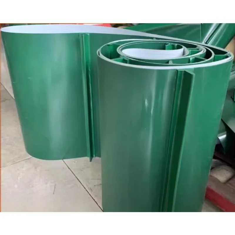 تخصيص PVC الأخضر حزام الغذاء بو الحزام الناقل حزام الصناعية خط التجميع شقة هيل تسلق عدم الانزلاق
