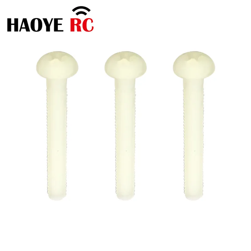 Haoye 10pcs m4 metrisches Gewinde Nylon Kunststoff Kreuz Rund kopfs ch raube Schraube Gewinde länge 26mm für RC Flugzeug Ersatz
