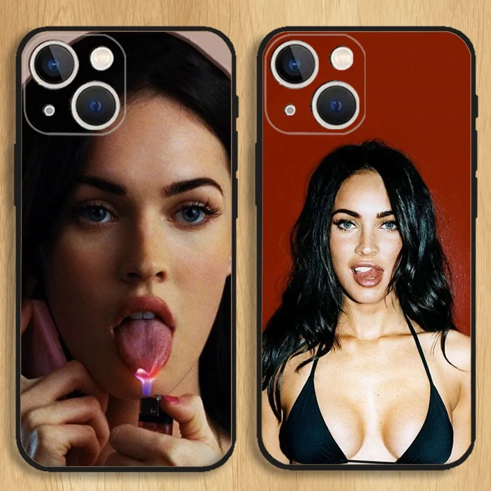 Jennifers Body Megan Fox Phone Case For iPhone15,14,13,12,11,Pro,Max,Plus,Mini,X,XS,XR,8,7,6,S,Plus,SE Soft Black Case