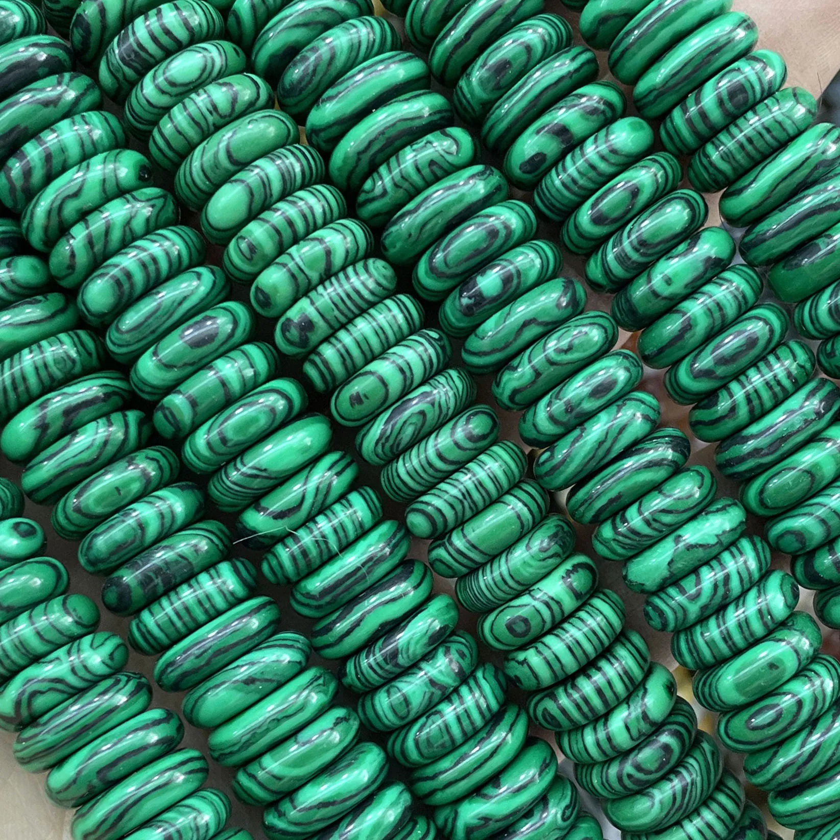 Naturstein-Rondelle, 7 Chakra-Quarz, Jaspis, Achate, Türkise, flache, runde Abstandsperlen für die Schmuckherstellung, DIY-Armband, Halskette – Detail 12