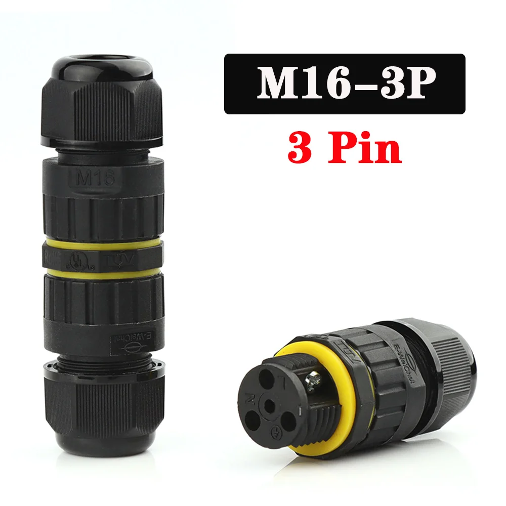 IP68 waterdichte connector 2 3 4 5-pins kabel Draadwartel Mouwconnectoren snelle schroefaansluiting Outdoor waterdichte terminal
