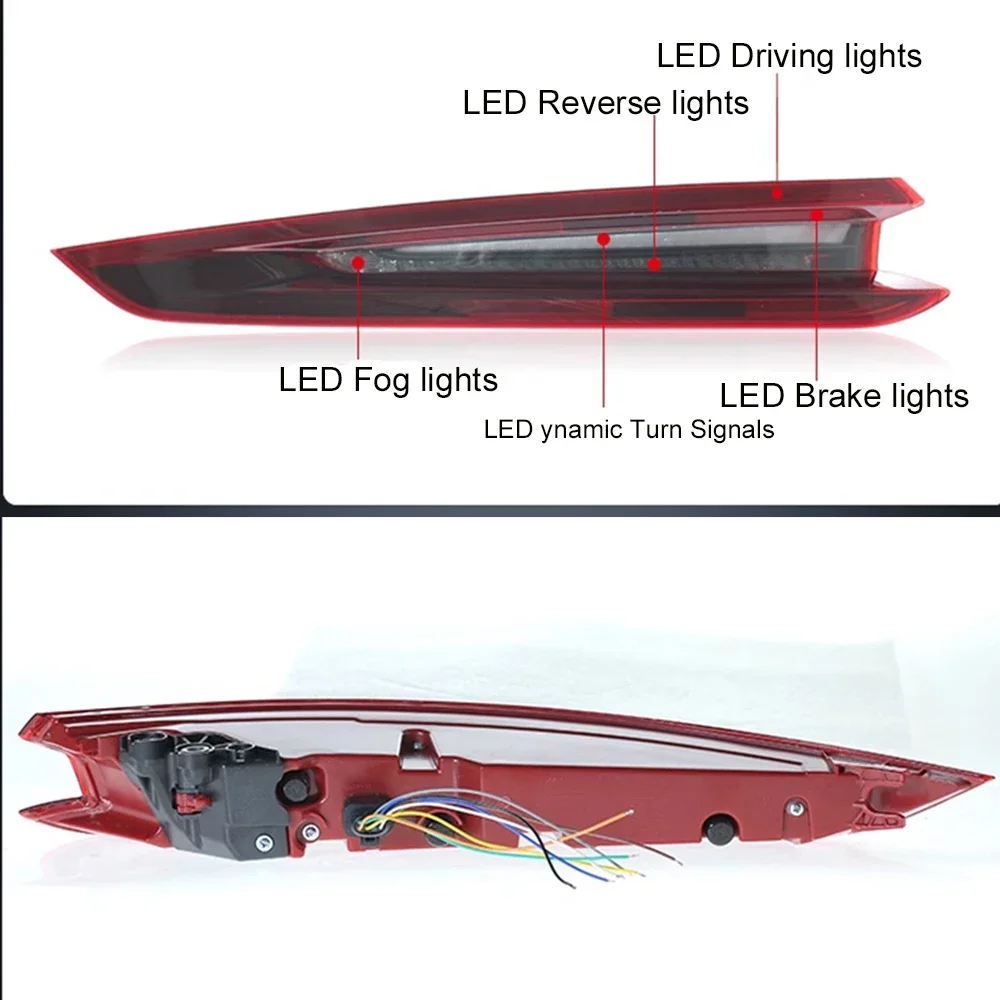 Car Rear LED Tail lights for Porsche 911 2012-2018 Taillamps Brake lamp reverse light Turn signal 991.1 Upgrade 991.2 Rear Lamps