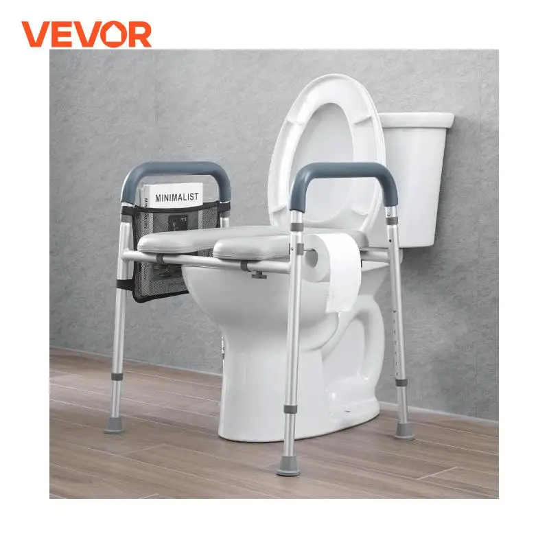 VEVOR Raised Toilet Seat, 7-Position Height Adjustment 19.3