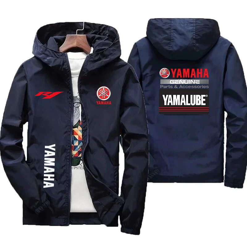 Yamaha 2026 Off-road Motorcycle Men's Windproof Fashion Jacket with Fine Hood Racing Suit Fast Shipping
