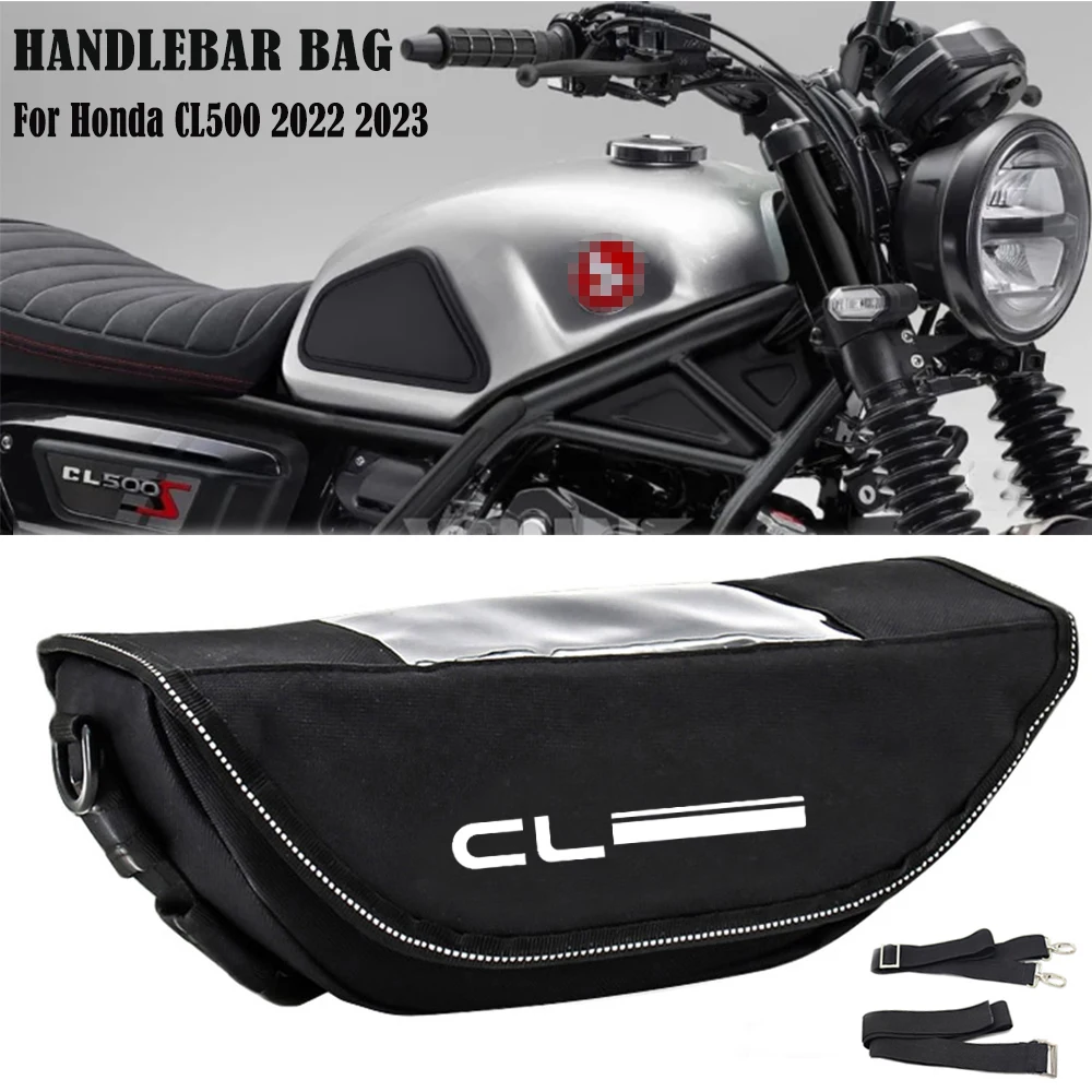 

Motorcycle Waterproof Bag Storage Handlebar bag Travel Tool bag For Honda CL500 2022 2023