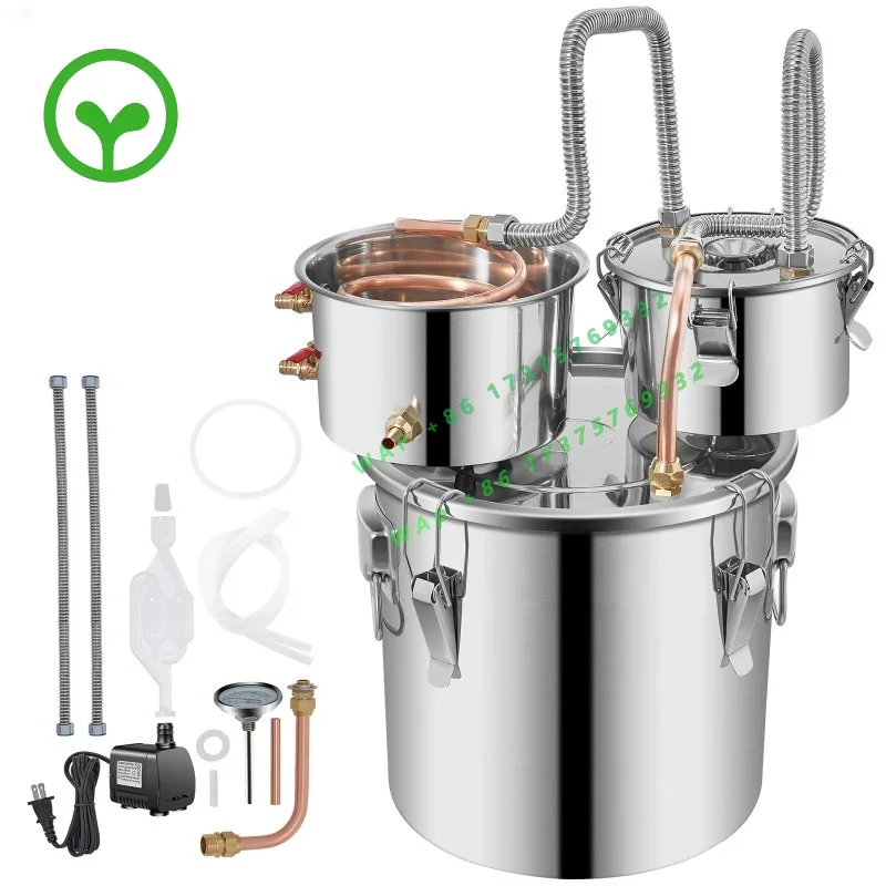【Premium】Succebuy 12/30L   Brewing Distiller DIY Moonshine Apparatus Stainless Steel Still Whisky Beer Brandy Home Appliance
