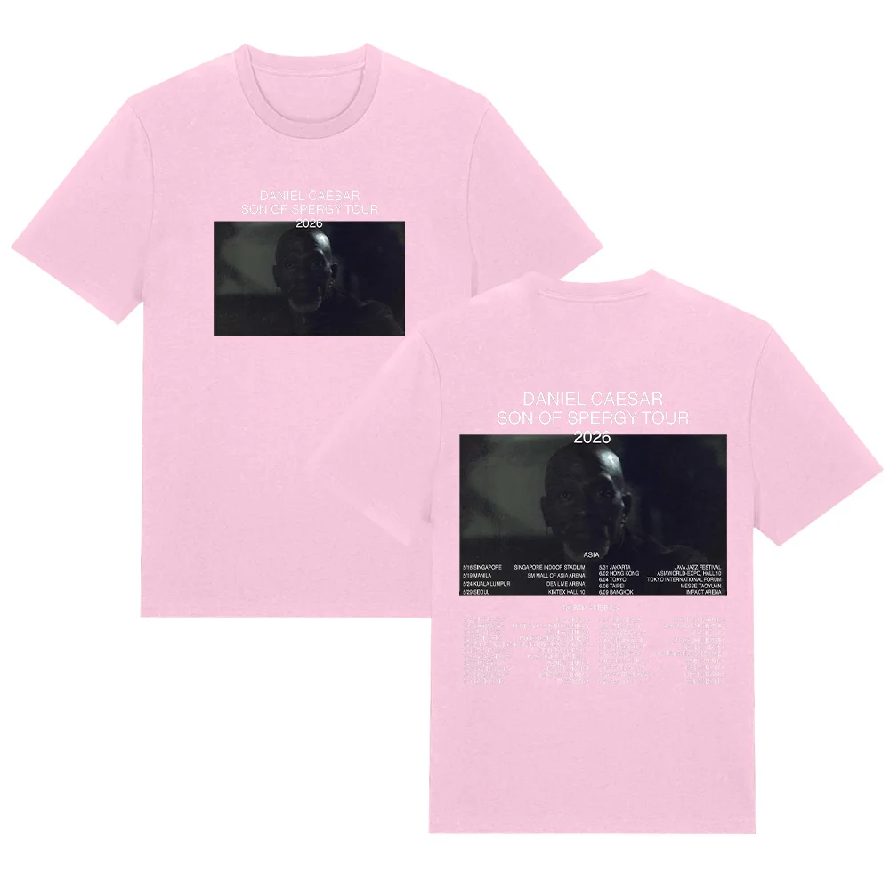 Daniel Caesar SON OF SPERGY TOUR 2026 T-shirts Hip Hop Fashion