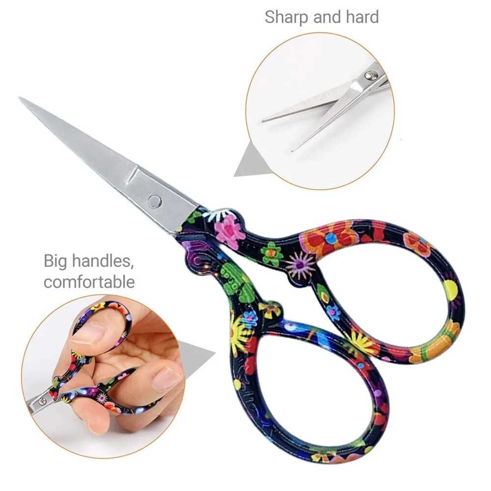 

1 Pair Of High-end Embroidery Printing Scissors Durable High Steel Retro Craftsmanship Home Fabric Embroidery Sewing Scissors