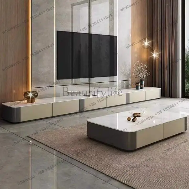 Classic Unique White Tv Cabinet Minimalist No Foot 200Cm Designer Tv Stands Living Room Modern Mueble Televisor Furniture Home