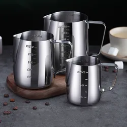 Coffee Milk Frothing Pitcher Jug 304 Stainless Steel Specialized Classic Coffee Maker Latte Cappuccino Cream Steam Frother Cup