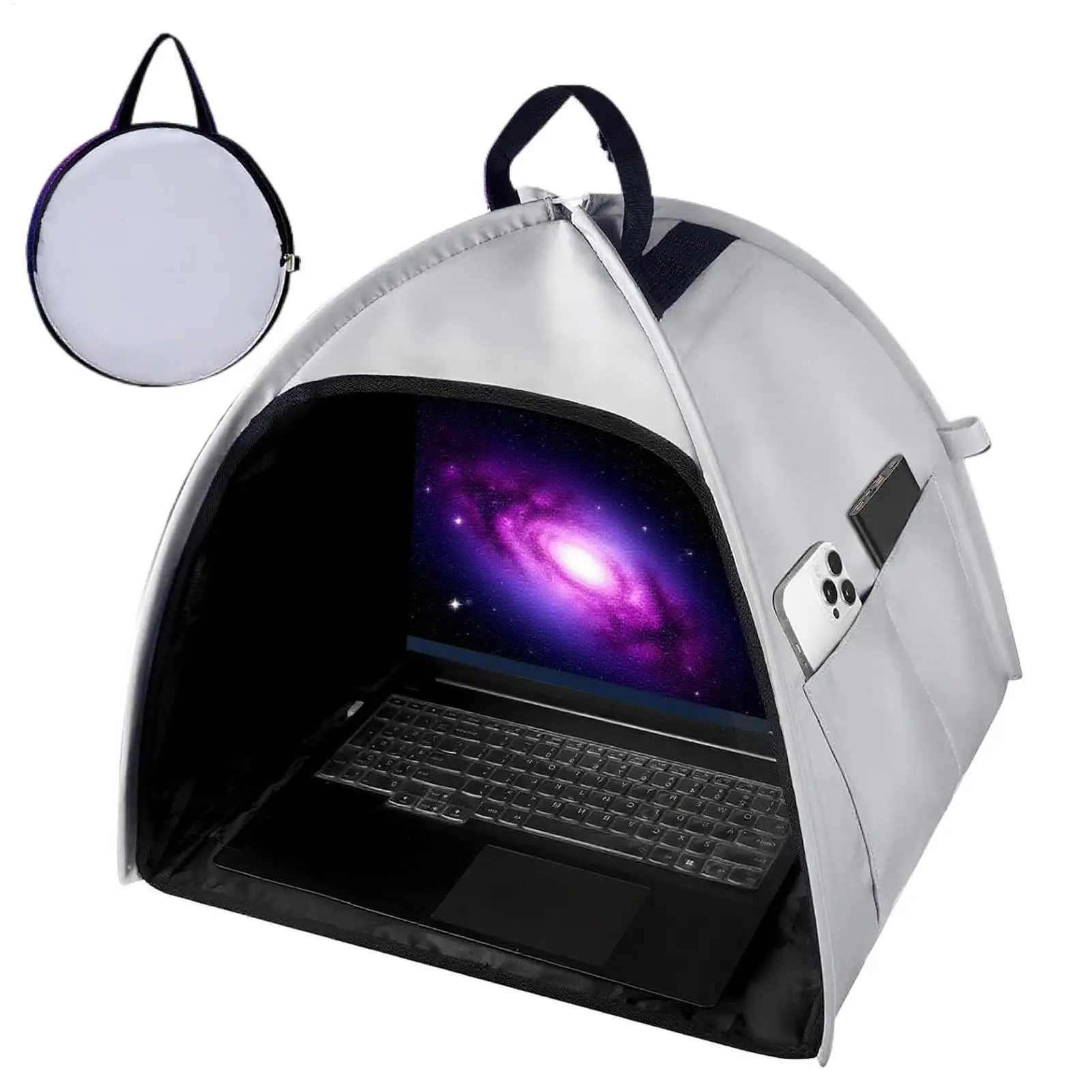 Laptop Sunshade Computer Shade for Working Outside Anti-Glare Privacy Shield Cover Computer Hood for Studying Meeting Travel
