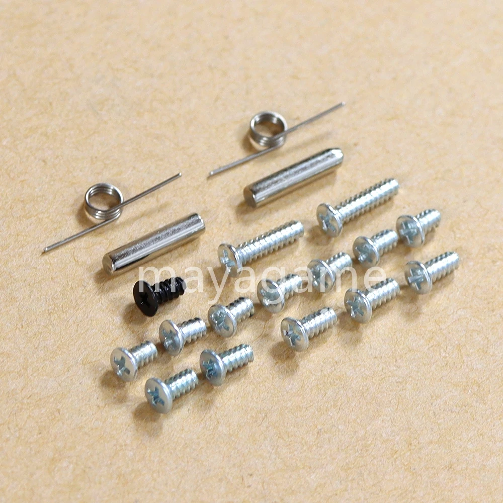Conjunto completo de parafusos com L R botão Primavera, reparação para console NDSL, alta qualidade, 50 conjuntos