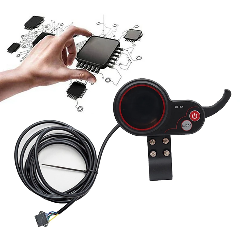 QS-S4 LCD Affichage Mètre 36V 48V Scooter Électrique Prada conseil UART Protocole Pour Scooter Électrique Pièces (SM 5PIN)