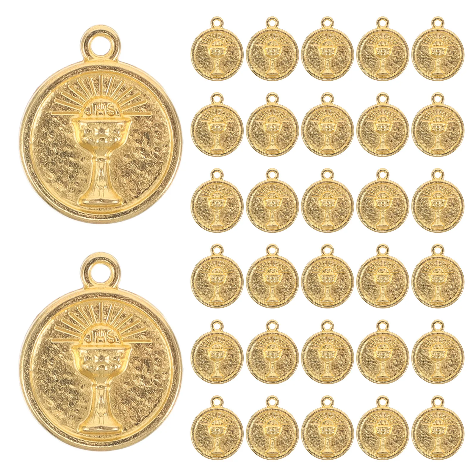 

100pcs Vintage Metal Alloy Hanging For Necklaces Bracelet Making Pendant Small Hanging Diy Jewelry Accessories Religious