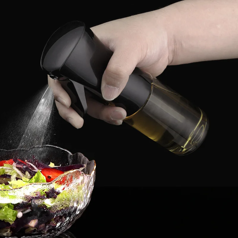 200/300ML New Pneumatic Atomized Spray Oil Pot Kitchen Home Barbecue Spray Oil Bottle Olive Oil Soy Sauce Control Pot