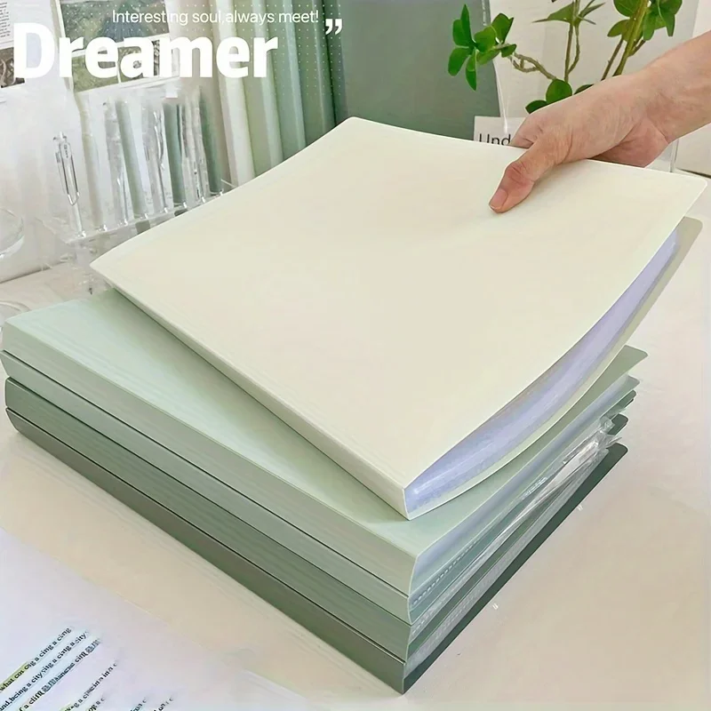 1pc A4 Gradient Folder Ins High Appearance Level Students Examination Paper Storage Book