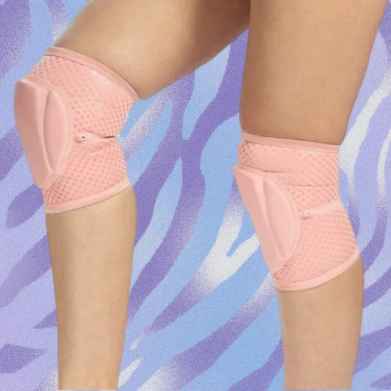 Women Pole Dance Knee Pads Non-Slip Shockproof Knee Protector Anti-Fall Knee Sleeves For Dancing Workout