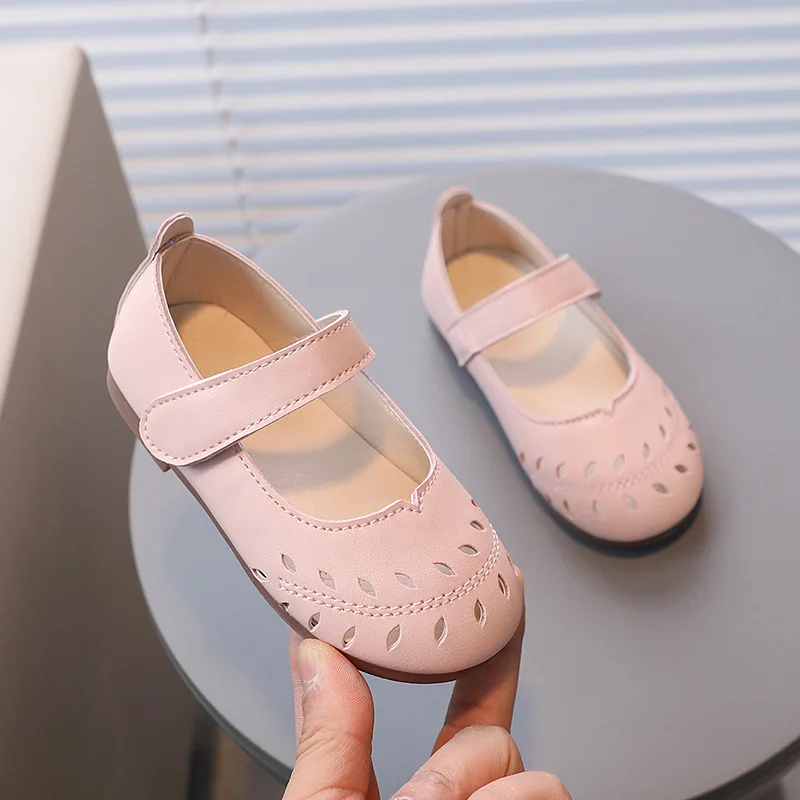 2026 Children Girls' PU Leather Shoes Spring Autumn New Breathable Baby Girl Mary Jane Princess Fashion School Student Loafer