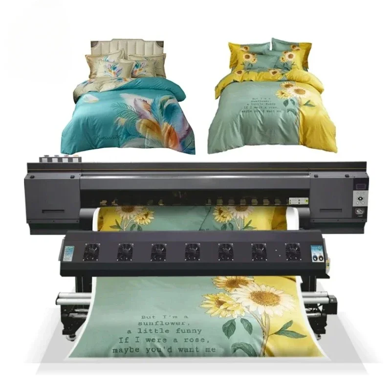 High Speed Textile Printer 1900mm Print Width 3pcs Print heads Digital Sublimation Printer