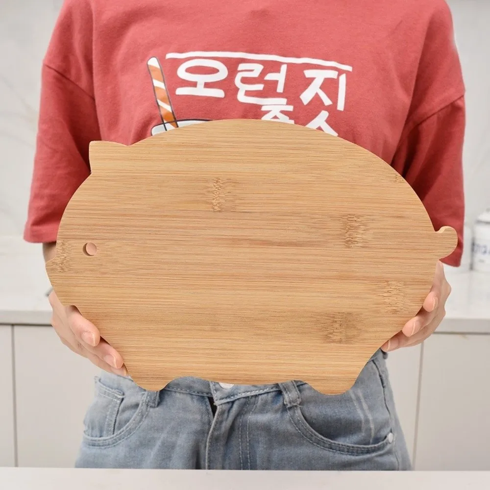 Eco-Friendly Pig Shape Wooden Cutting Board Fish Shape Creative Baby Food Chopping Board‌ Cutting Board Mats Kitchen