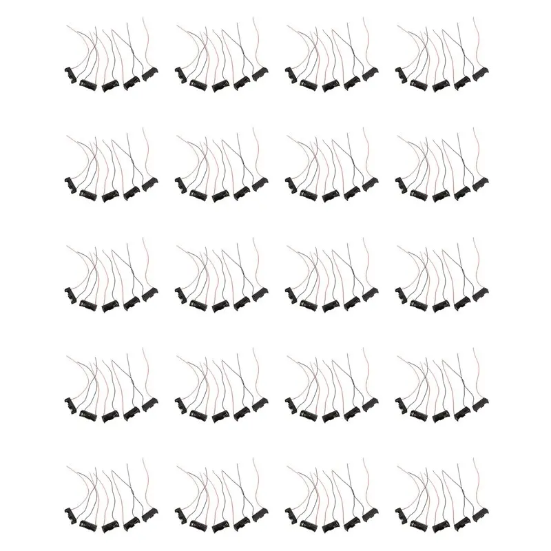 

【ПОПУЛЯРИЗАЦИЯ】100 шт. 100 шт. 12-вольтовых держателей-кейсов для батареек 23A/A23 с проводами