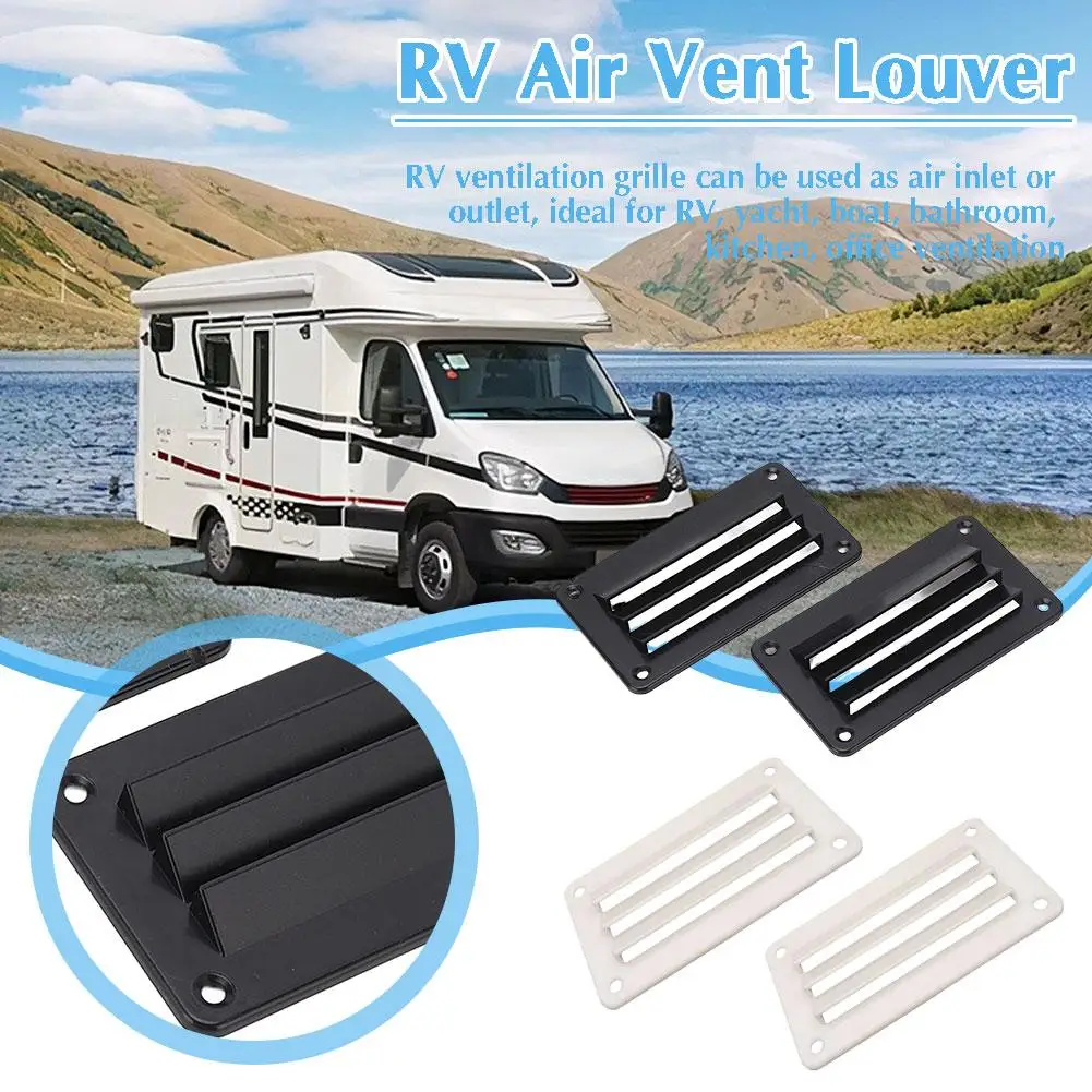 1pair RV Motorhome Air Vent Louver Professional Bathroom Office Ventilation Outlet Grille Louver For Boat Yacht Home Access Y6J7