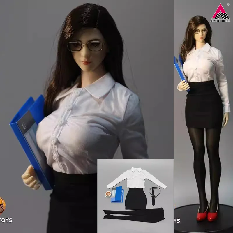 

HAILI TOYS 1/6 Lady Workwear Shirt Sheath Dress Clothes Business Attire Model Fit 12'' TBL S42 Female Action Figure Body Dolls