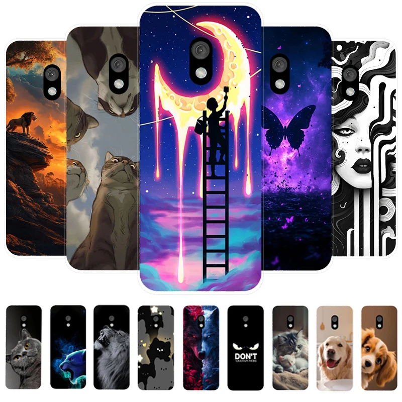 Para Nokia 235 4G 2024 funda transparente de lujo pintada teléfono funda trasera de silicona para Nokia 215 220 2024 105 2021 fundas carcasa protectora