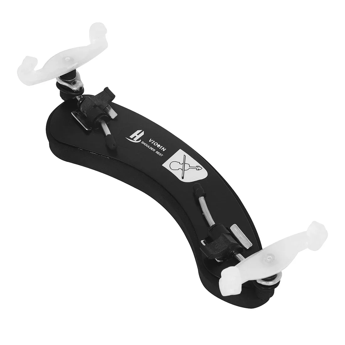 ﻿ 1/8 3/4-4/4 Violin Shoulder Rest Adjustable Violin Shoulder Pad with Sponge Pad Anti Wolf Black /White Feet Violin Accessories