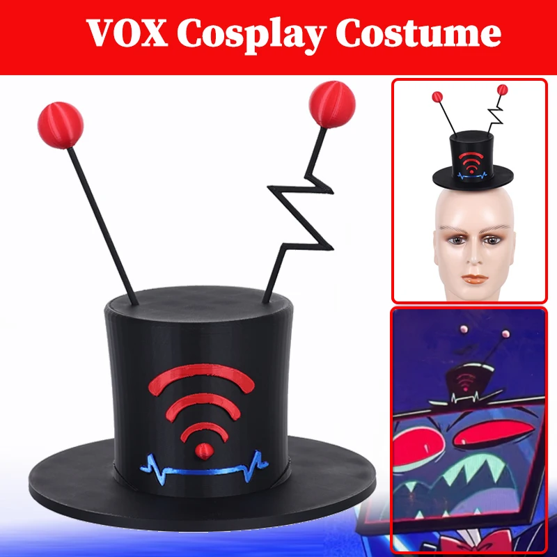 Haazbin VOX تأثيري القبعات زخرفة فندق 2 الجحيم نزل زي قلادة اكسسوارات الكبار تمويه الهدايا هالوين الدعاوى