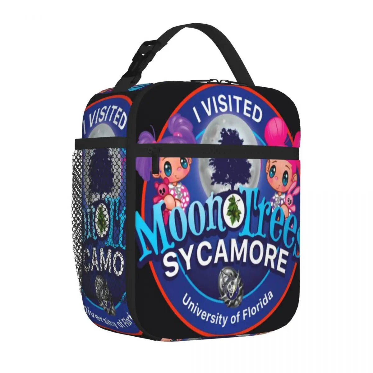 Hot Sale Izzy And Dee Adventures - Moon Trees - UF Denim Style Snack Bag Overnight Trip Foldable Lunch Bag