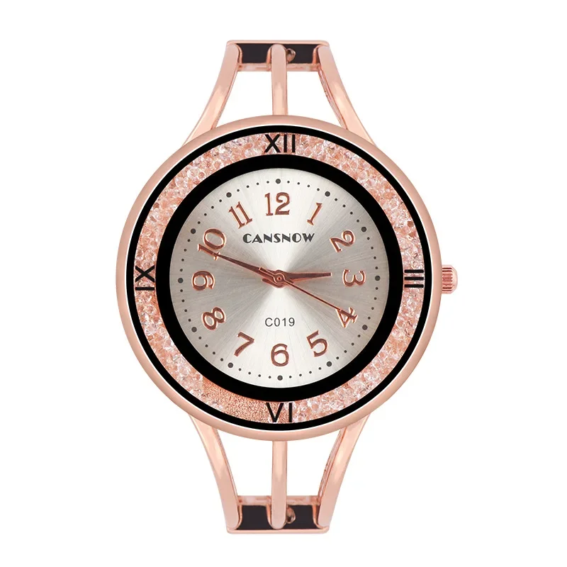 Relojes de moda para mujer, reloj de pulsera de marca de lujo superior para mujer, pulsera informal de diamantes de imitación, reloj de cuarzo para