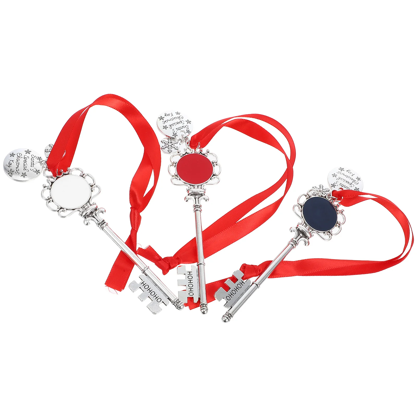 3 قطعة سلسلة المفاتيح زخرفة عيد الميلاد سبيكة شجرة عيد الميلاد قلادة ديكور معلق للمفاتيح أكياس السيارات الإبداعية هدية عطلة الإمدادات #1